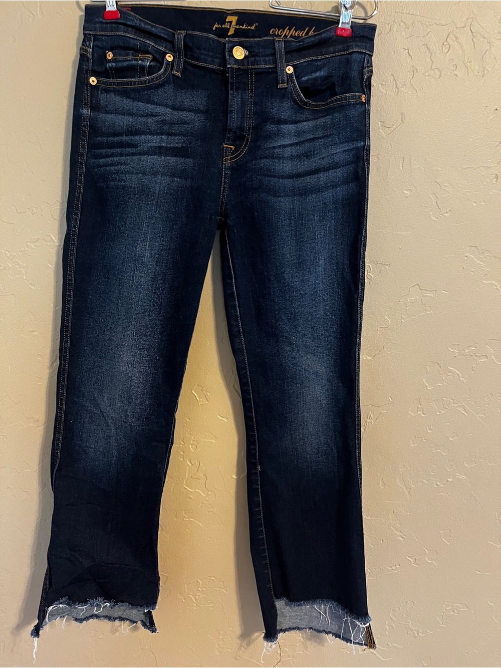 7 For All Mankind "Cropped Boot" jeans. Size 30